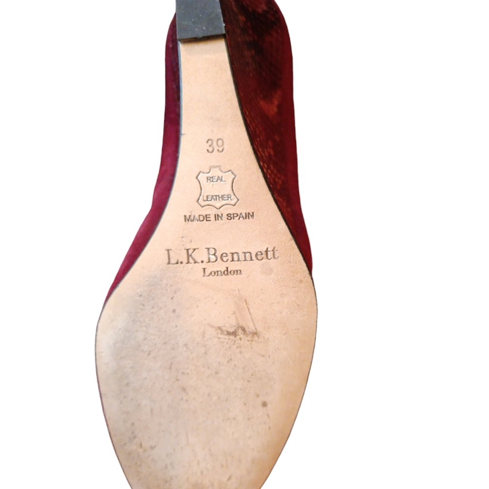 Lk Bennett Eirene Suede Python Snakeskin Snakepri… - image 7